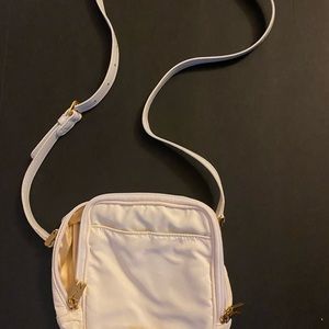 Moschino small white crossbody purse